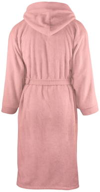 Hooded bathrobe | 340 g/m2 - Salmon