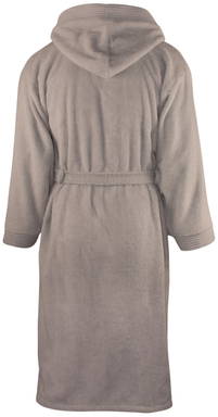 Hooded bathrobe | 340 g/m2 - Taupe