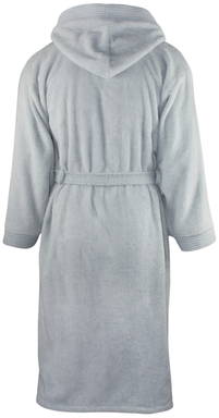 Hooded bathrobe | 340 g/m2 - Silver grey
