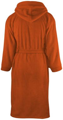 Hooded bathrobe | 340 g/m2 - Terra spice