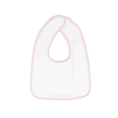Bib - White/light pink