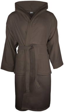 Velour Hooded Robe | 450 gsm - Taupe