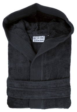 Velour Hooded Robe | 450 gsm - Anthracite