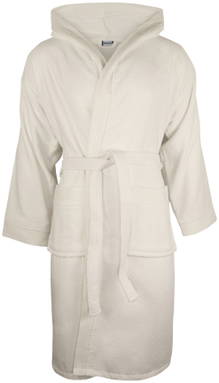 Velour Hooded Robe | 450 gsm - Ivory cream