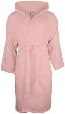 Velour Hooded Robe | 450 gsm - Salmon