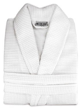 Peignoir gaufré | 450 g/m2 - Blanc