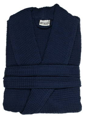 Peignoir gaufré | 450 g/m2 - Bleu marine