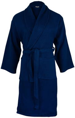 Peignoir gaufré | 450 g/m2 - Bleu marine