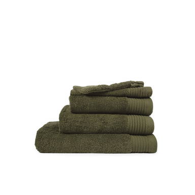 Serviette de luxe | 50 x 100 cm | 550 gr/m2 - Vert olive