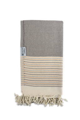 Serviette de hammam de luxe | 90 x 170 cm | 550 g/m2 - Brun