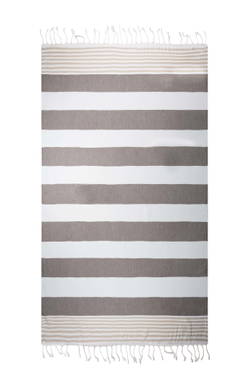 Hamam-Tuch Marine | 100 x 180 cm | 150 g/m2 - Braun/cremefarben