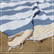 Hamam doek Marine | 100 x 180 cm | 150 g/m2 - Navy blue/gold
