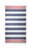 Hamam doek Marine | 100 x 180 cm | 150 g/m2 - Navy blue/red
