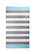 Hamam doek Marine | 100 x 180 cm | 150 g/m2 - Anthracite/turquoise