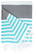 Hamam doek Marine | 100 x 180 cm | 150 g/m2 - Anthracite/turquoise