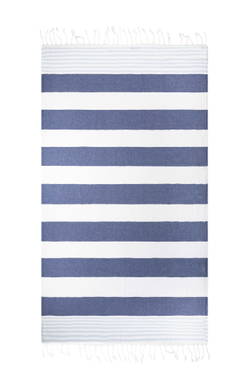 Hamam-Tuch Marine | 100 x 180 cm | 150 g/m2 - Marineblau/Hellblau