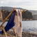 Hamam doek Marine | 100 x 180 cm | 150 g/m2 - Navy blue/gold