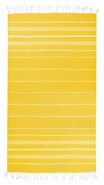 Basic hammam towel | 100 x 180 cm | 150 g/m2 - Yellow/white