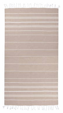 Basic hammam towel | 100 x 180 cm | 150 g/m2 - Beige/white
