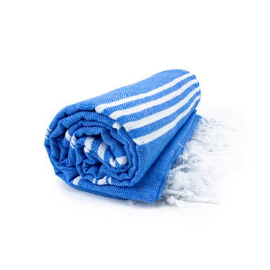 Basic hammam towel | 100 x 180 cm | 150 g/m2 - Blue/white