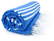 Basis hamam doek | 100 x 180 cm | 150 g/m2 - Blue/white
