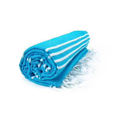 Basic hammam towel | 100 x 180 cm | 150 g/m2 - Turquoise/white