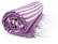 Basis hamam doek | 100 x 180 cm | 150 g/m2 - Purple/white