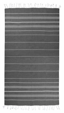 Basic hammam towel | 100 x 180 cm | 150 g/m2 - Anthracite/white