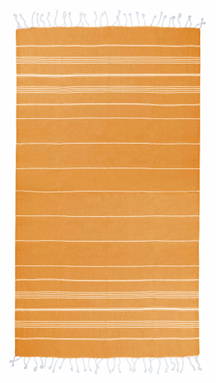 Basic hammam towel | 100 x 180 cm | 150 g/m2 - Gold yellow/white