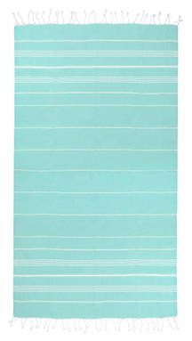 Basic hammam towel | 100 x 180 cm | 150 g/m2 - Mint/white
