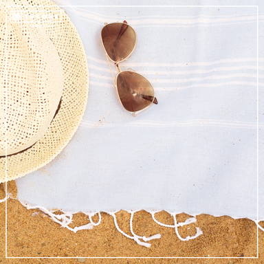 Basic hammam towel | 100 x 180 cm | 150 g/m2 - Gold yellow/white