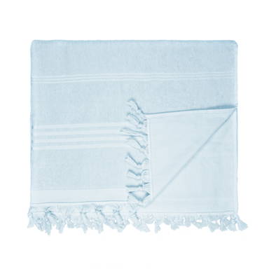 Drap de hammam Terry | 100 x 165 cm | 305 g/m2 - Bleu clair
