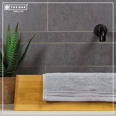 Organic Cotton Guest Towel | 30 x 50 cm | 550 gr/m2 - Silver grey