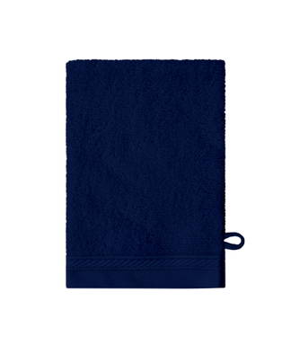 Gant de toilette en coton bio | 550 gr/m2 - Bleu marine