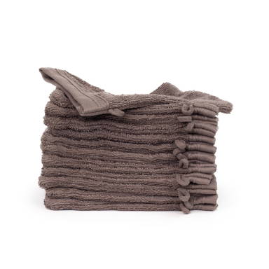 Gant de toilette en coton bio | 550 gr/m2 - Taupe