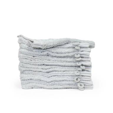 Gant de toilette en coton bio | 550 gr/m2 - Gris argenté