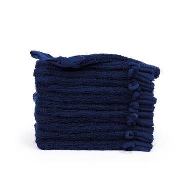 Gant de toilette en coton bio | 550 gr/m2 - Bleu marine