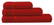 Recycled strandlaken | 100 x 180 cm | 450 gr/m2 - Bandera red