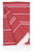 Recycled hamam doek | 100 x 180 cm | 300 g/m2 - Red