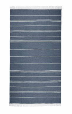 Recycled hamam doek | 100 x 180 cm | 300 g/m2 - Navy blue