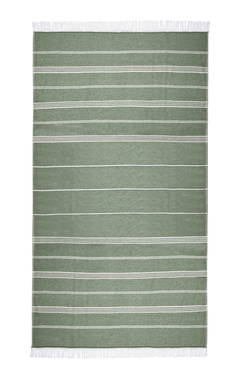 Recycled hamam doek | 100 x 180 cm | 300 g/m2 - Olive green