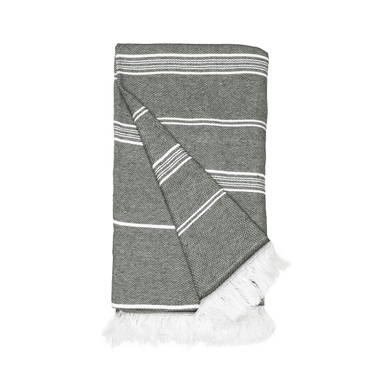 Recycled hamam doek | 100 x 180 cm | 300 g/m2 - Steel grey
