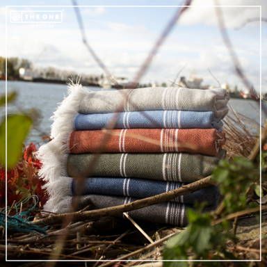 Recycled hamam doek | 100 x 180 cm | 300 g/m2 - Ash grey