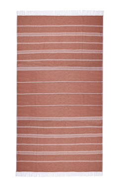 Recycled hamam doek | 100 x 180 cm | 300 g/m2 - Rust orange