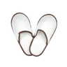 Blanc/taupe