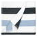 Stripe strandlaken | 90 x 190 cm | 550 gr/m2 - Anthracite/light blue