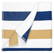 Stripe strandlaken | 90 x 190 cm | 550 gr/m2 - Navy blue/gold