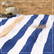Stripe strandlaken | 90 x 190 cm | 550 gr/m2 - Anthracite/light grey