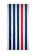 Stripe strandlaken | 90 x 190 cm | 550 gr/m2 - Navy blue/red