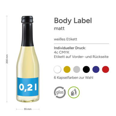 Prosecco | Alc. appr. 10% vol | 0,2 L - Standard